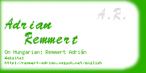 adrian remmert business card